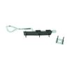 Black Slide Door Bolt Wrought Iron Bow Handle Rust Resistant Renovators Supply