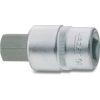 Hazet 1/2-Inch 6 x 52 mm Hexagon Screwdriver Socket - Silver