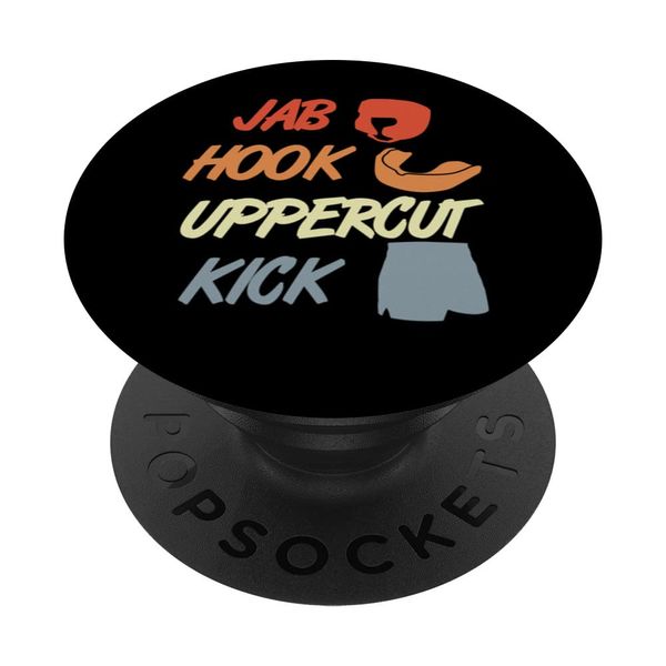 Jab Hook Uppercut Kick Martial Artist PopSockets Swappable PopGrip