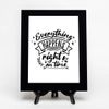 Everything Happens Right on Time Decorative Wall Plaque (Full Color) | Positive