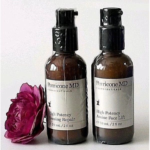 Dr Perricone MD High Potency Amine Face Lift Treatment 2oz & EVENING REPAIR 2oz
