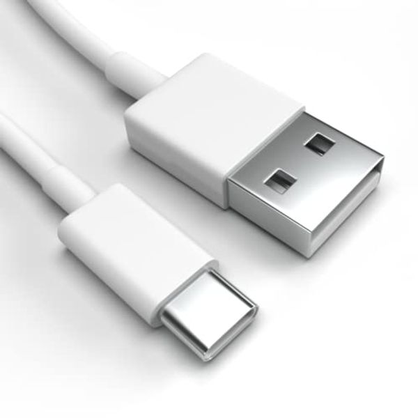 Justcom USB-C Ladekabel für BlackBerry KEYone Bronze Edition Weiß 2 x 2 m Handy Schnellladekabel Datenkabel