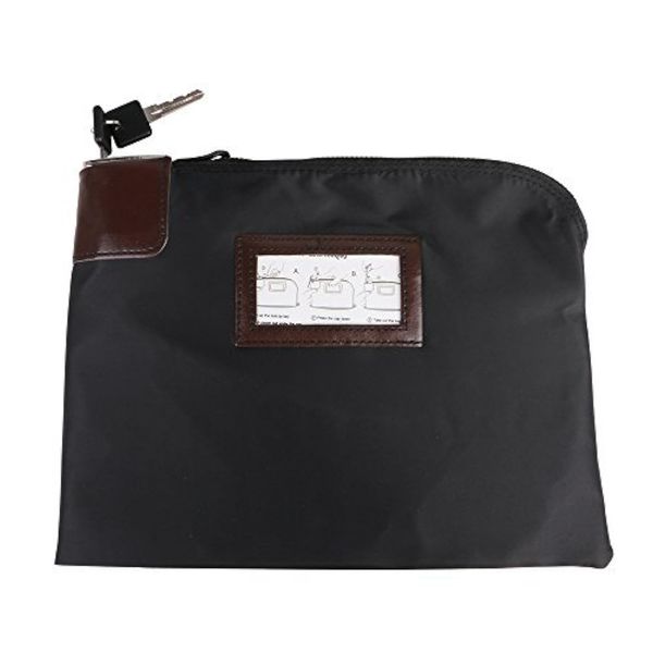 Eagle Lockable Money Bag Security Black 27.5 x 20.8 x 3.5 cm