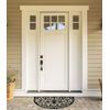 Wrought Iron Half Round Doormat 24X36 Durable Recycled Rubber Design