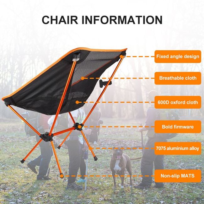 New Upgraded Outdoor Folding Ultralight Aluminium Alloy Camping Chair 150KG  High Load Fishing Chair Beach Garden BBQ Chair - Buy New Upgraded Outdoor  Folding Ultralight Aluminium Alloy Camping Chair 150KG High Load