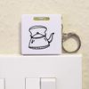 Azeeda 'Kettle' Keyring Tape Measure/Spirit Level Tool (KM00011983)