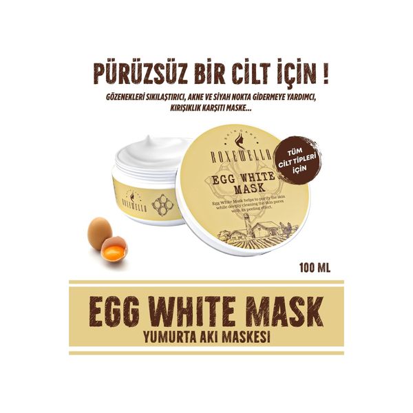 Yumurta Akı Maskesi Egg White - Yumurta Pore Leke Ve Gözenek Maskesi