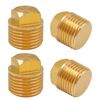 CKANDAY 4Pcs 1/2" NPT Solid Brass Boat Drain Plugs, Gold