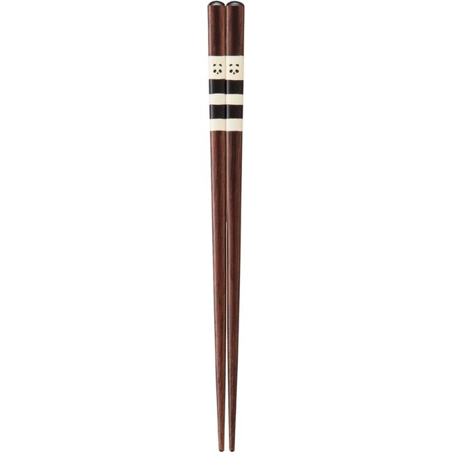 Nakano Chopsticks, Dishwasher Safe, Natural Wood, 7.1 inches (18 cm), Animal Border, Panda, Anti-Slip, Easy to Grab, Made in Japan