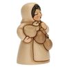 THUN - Nativity Scene 2022 - Nativity Figure for Women with Ceramic Cheese, Hand-Decorated, Beige Dress - Classic Line - 5 x 5 x 8 cm H