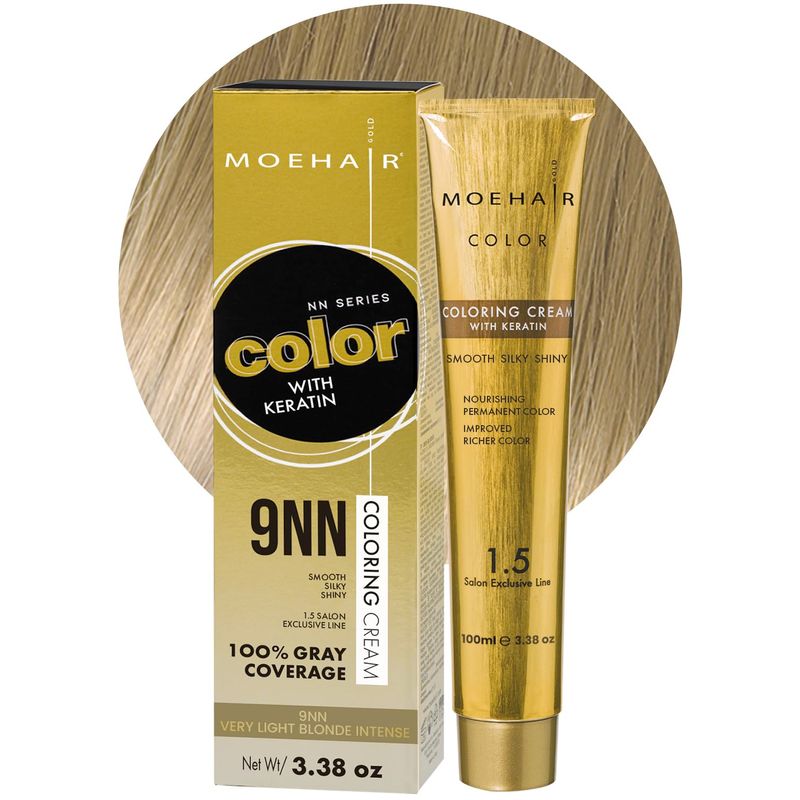 MOEHAIR 9NN Permanent Hair Color (Very Light Blonde Intense) | Hair ...