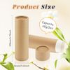 8 Pcs 60g/2oz Paperboard Lip Balm Tubes Refillable Cardboard Tubes Solid Empty Chapstick Container for Cosmetic Samples Deodorant - Brown