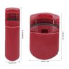 Eyelash Curler, 2pcs Fast Heating Eyelash Curler Thermal Eyelash Curler Eyelash Curler With Silicone Filling Portable Eyelash Curler Mini Eyelash Curler Tool Long Lasting Eyelash Curler Set(red)