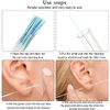 360 Pieces Ear Hole Floss Earrings Hole Cleaner Disposable Piercing Aftercare Cleaner Earrings Piercing Cleaning Line Ear Piercing Care Cleaning Tool for Women Men (Blue, Rose Red, Purple)