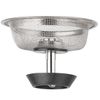 2pc Stainless Steel Kitchen Sink Strainer Stopper Drain Basket Waste Plug Filter
