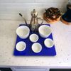 Square Placemat Set - Gloss Pink 2 Placemats Standard 28cm
