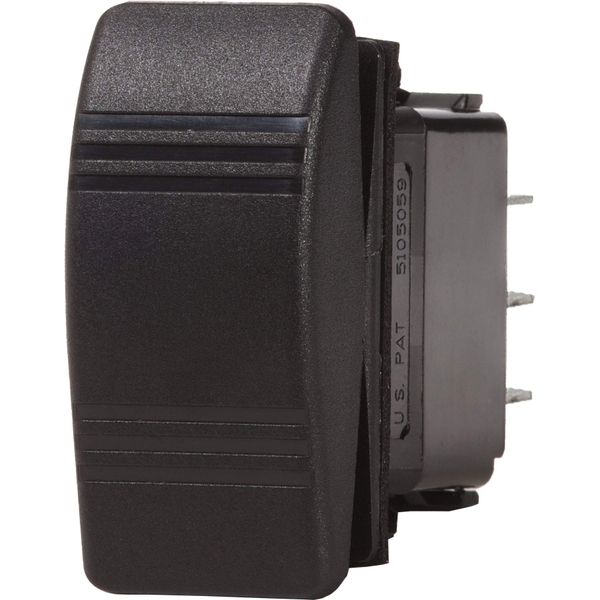 Contura Switch, Black, DPST Off-(On)