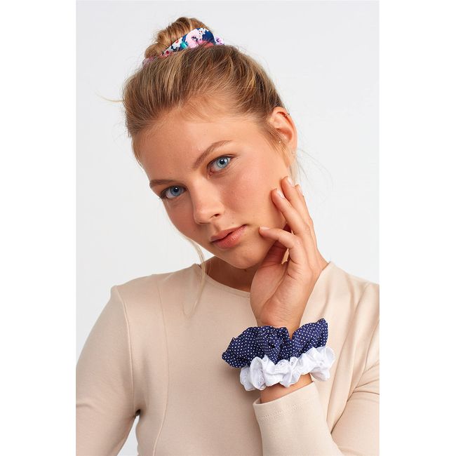 San Antonio Pure Cotton Set Of 3 Scrunchie-Limited Edition