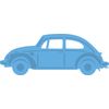 Marianne Design VW Beatle, Blue,3.5 by 1.25-Inch
