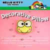Franco Hello Kitty & Friends Bedding Super Soft Plush Decorative Pillow, Keroppi