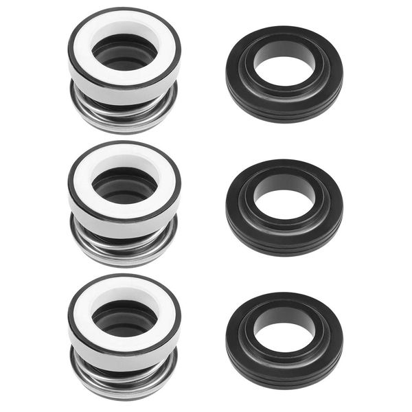 sourcing map Mechanical Shaft Seal Replacement for Pool Spa Pump 3pcs 103-12