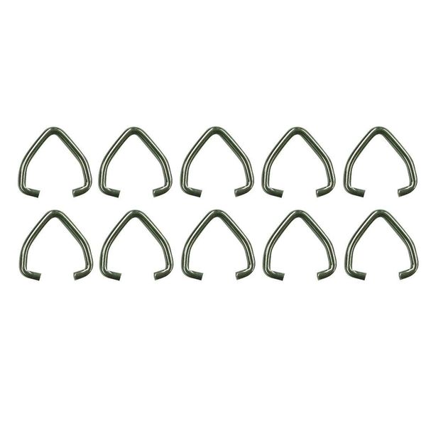 Shade Doctor of Maine 3/4" Stainless Steel D Clip for Drapery Batons (10-Pack)