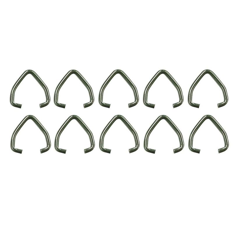 Shade Doctor of Maine 3/4" Stainless Steel D Clip for Drapery Batons (10-Pack)