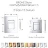 GROHE 37535000 Flush Plate, Chrome, Small