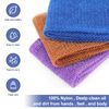 3 Pieces African Bathing Sponges African Back Scrubbers African Net Smoother Long Net Shower Sponges Exfoliating Loofahs with Ropes for Women Men Body Washing Accessories, Purple, Blue, Coffee
