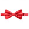 Alizeal Mens Solid Pre-tied Party Adjustable Bow Tie, Cummerbund and Pocket Square Gift Set, Red