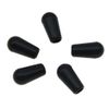 KAISH Plastic 5-Pack American Thread 3 Way Toggle Switch Tip Switch Knob Cap for Switchcraft Switches Black