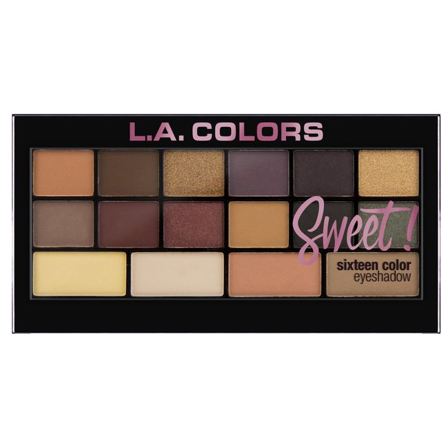 L.A. COLORS Sweet! 16 Color Eyeshadow Palette, Seductive