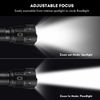 990000LM Adjustable Focus LED Flashlight Torch Light 26650 Zoom 3 Modes Lights