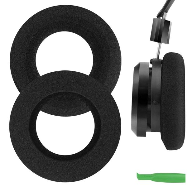 Geekria Comfort Foam Replacement Ear Pads for GRADO SR125, SR225, SR325, SR60, SR80, SR80e, M1, M2 Headphones Ear Cushions, Headset Earpads, Ear Cups Repair Parts (Black)