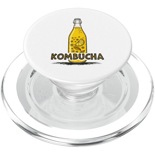 Kombucha Lovers Funky Lemon Design PopSockets PopGrip for MagSafe