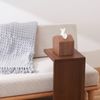Keyuka Moi Compact Tissue Case, Wood (Tissue, Refill Type), Cover, Smaller, Walnut