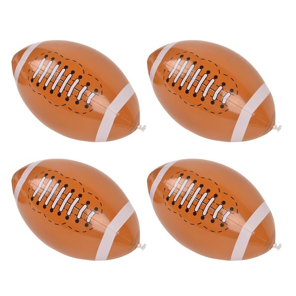 HAIOPS 4PCS Inflatable Football 16 Inch Blow up Football for Football Party, Game Day Party, Sport Theme Party Decoration