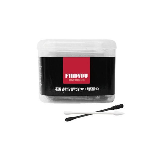 [Findew] Individually packaged cotton swab black 90P+white 90P