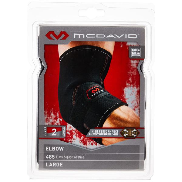 McDavid Tennis Elbow Support, X-Large, Black
