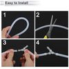 RATCHROLL 5pcs Plastic Hose Barb Fitting 1/16" Straight Barb Hose Connector Clear PP