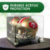 Football Full Size Pro Helmet Display Case with Mirrored Back