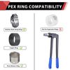 (Pack of 10) EFIELD Barb Crimp Pex 1/2 Inch x 3/4 Inch Reducing Coupling Brass Fitting