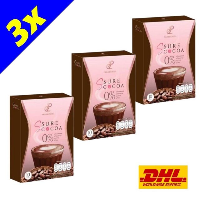 3x S Sure Cocoa Instant Powder Mix Drink Control Hunger Pananchita Supplements