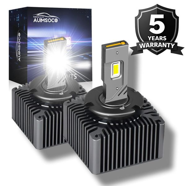 D5S LED Headlight Bulbs Hi/Low fit chevy Silverado 1500 2016-2018 Replace HID
