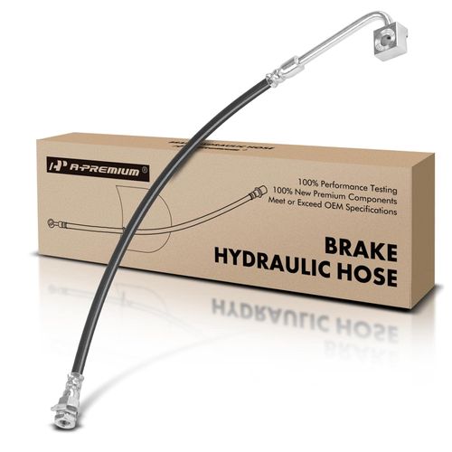 A-Premium Front Passenger Brake Hydraulic Hose Compatible with Ford Models - For F-250 1995-1997, For F-250 HD 1997, For F-350 1995-1997, RWD - Replace# F5TZ2078A