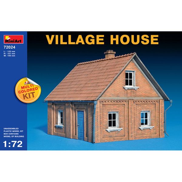 MiniArt 1:72 Scale Village House Plastic Model Kit