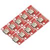 10PCS USB C Breakout Board Type C Connector Board 3.1 Serial Basic Female Connector USB Breakout Board Adapter Board Module
