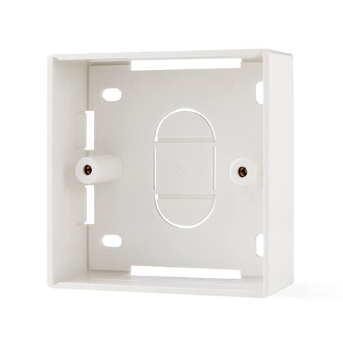rhinocables Ethernet Back Box for Faceplates, Fits Wall Plate for Ethernet Cable Network Sockets (32mm, Single Gang Size)