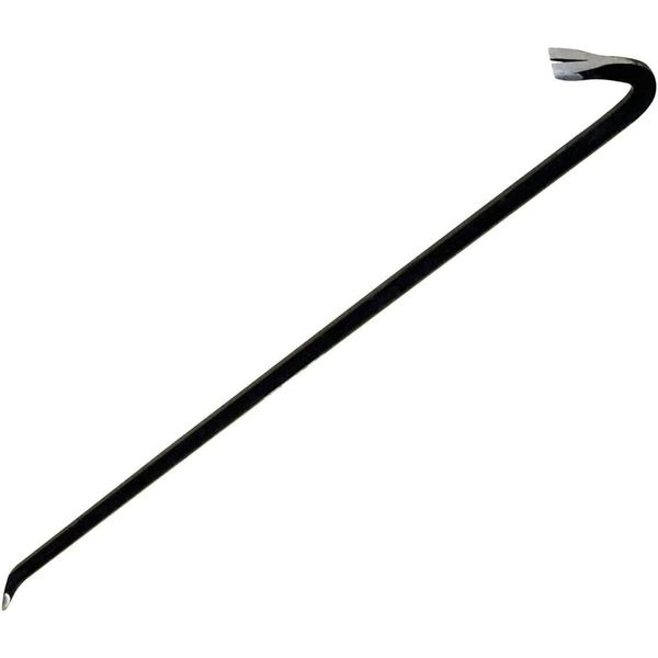 24" Wrecking Crow Bar - Pry Nail Lever, Steel, Swan Neck, Builders DIY Tool, New | Pry Road Concrete, Wrecker, Wrecking Bar | Cracking Ground, Concrete, Prying | Strong & Robust