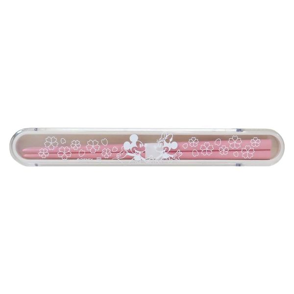 Mickey & Minnie Chopstick Set / Chopsticks Case Set / Sakura Pattern Disney